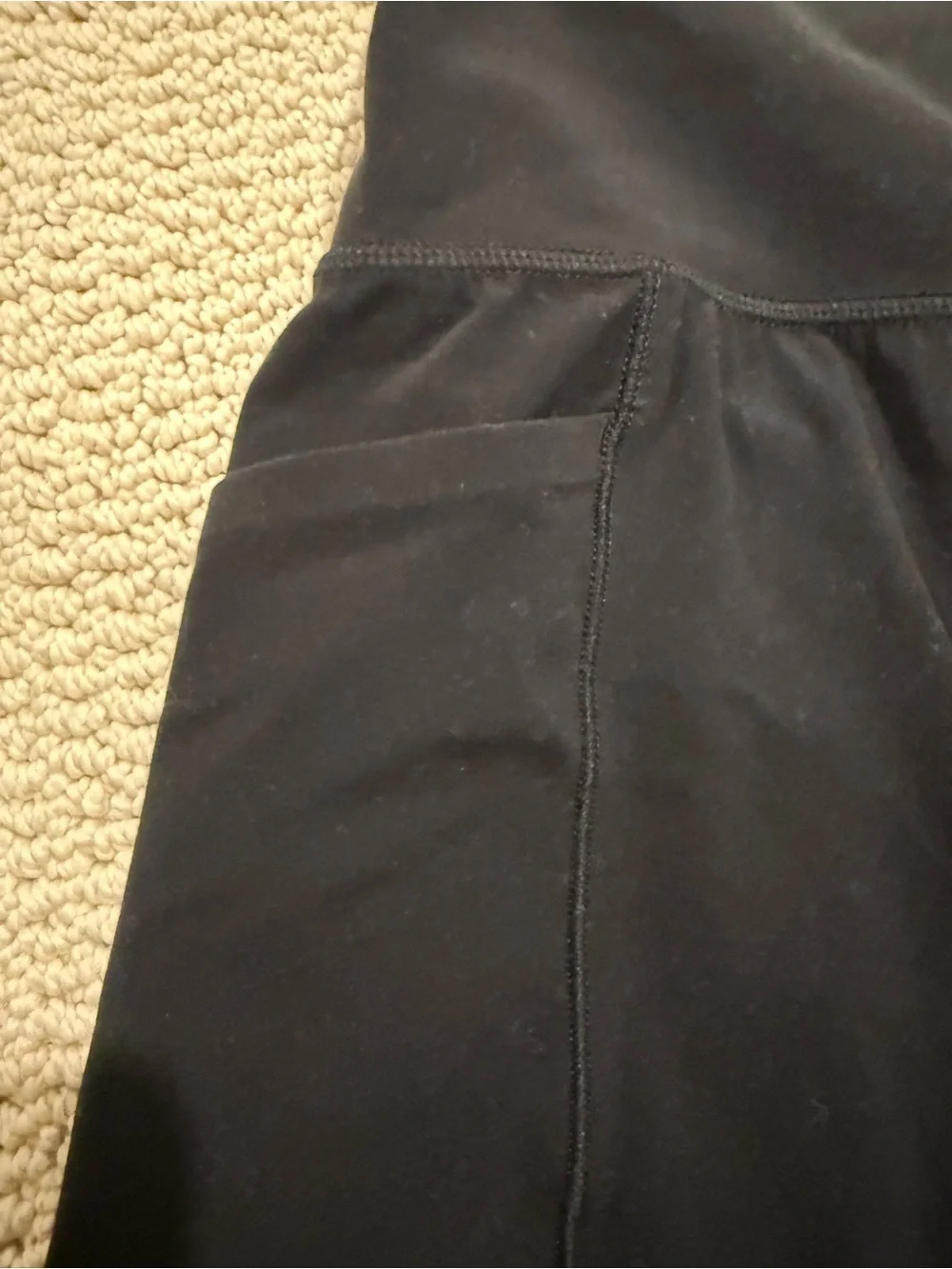ATHLETA SALUTATION STASH HIGH RISE SKORT BLACK 14.5in SIZE MEDIUM
